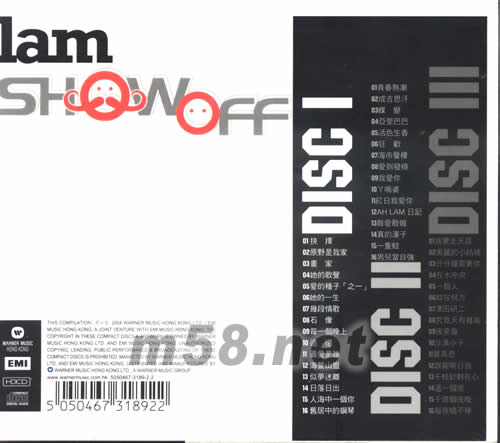 Show Off 3CD 超強版專輯背面圖片