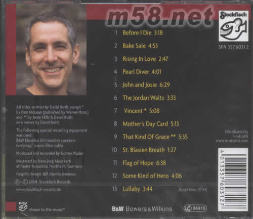 PEARL DIVER 智慧潛水員專輯背面圖片