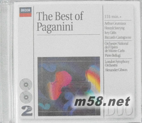 帕爾尼尼精選集 小提琴協(xié)奏曲 The Best of Paganini(白色封面雙CD)專(zhuān)輯正面圖片