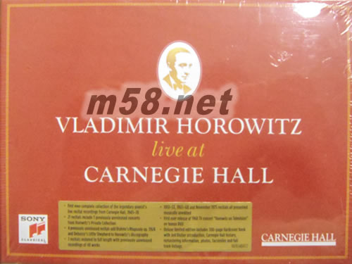 LIVE AT CARNEGIE HALL 霍洛維茨卡內基音樂廳現場錄音大合集 41CD+DVD大套裝專輯正面圖片