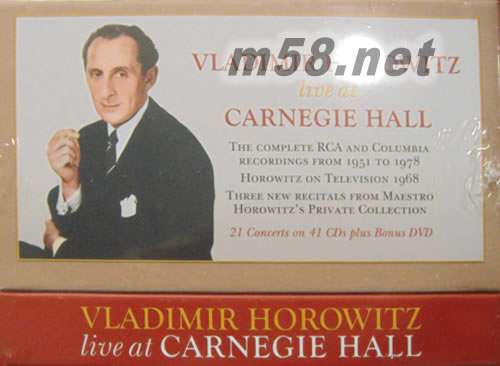 LIVE AT CARNEGIE HALL 霍洛維茨卡內基音樂廳現場錄音大合集 41CD+DVD大套裝套裝側面圖片