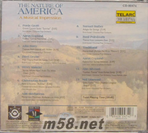 The Nature Of America: A Musical Impression 美國音樂專輯背面圖片