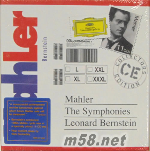 倫納德 伯恩斯坦 馬勒: 交響曲全集 大套裝 MAHLER 歐版專輯正面圖片