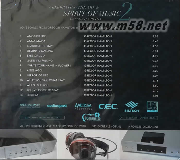 藍(lán)眼睛 純正人聲 第二集 以愛傳情 Celebrating the art & spirit of music volume 2專輯背面圖片