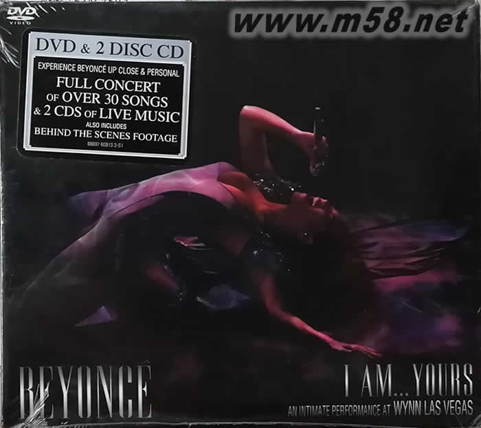 I AM...YOURS LAS VEGAS 拉斯維加斯親密接觸演唱會DVD+2CD(美國版)專輯正面圖片