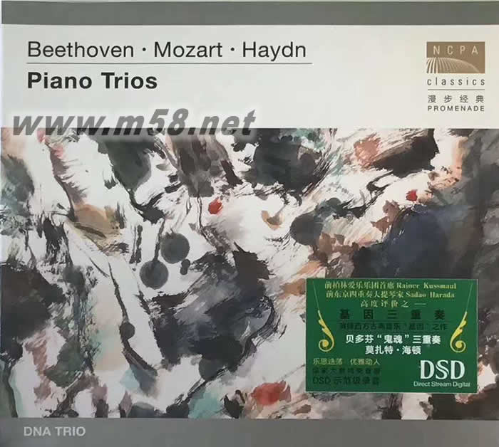 貝多芬 莫扎特 海頓 鋼琴、大提琴、小提琴 三重奏 DSD(國家大劇院系列)專輯正面圖片