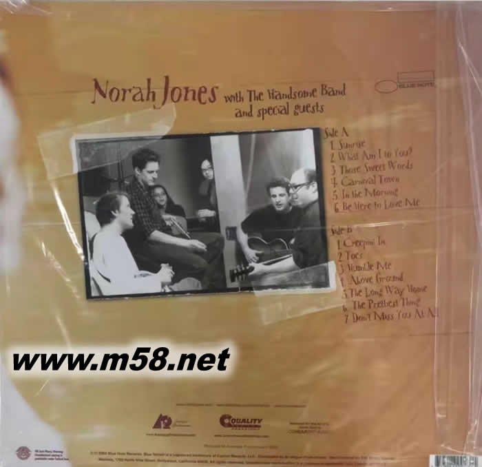 家的感覺 FEELS LIKE HOME 200g 33RPM LP 黑膠專輯背面圖片