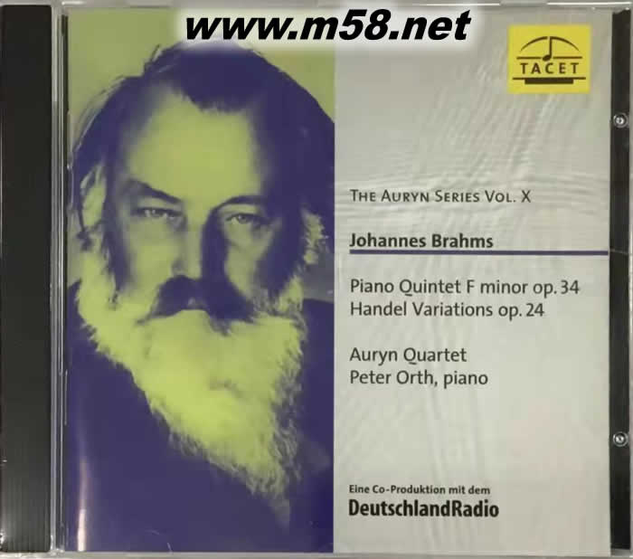 BRAHMS 勃拉姆斯:鋼琴F調四重奏專輯正面圖片
