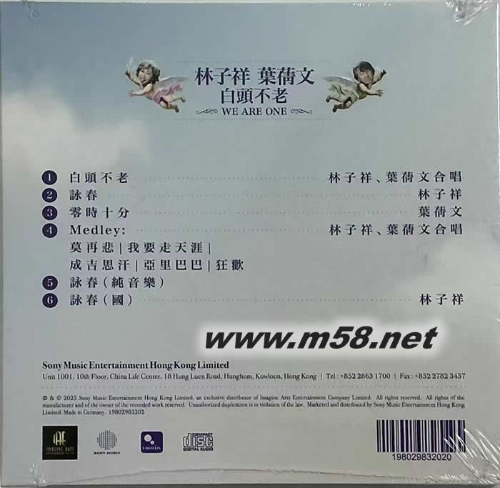 白頭不老專輯背面圖片